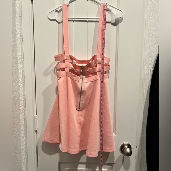 Women’s A Line Suspender Skirt Dress Princess Peach Costume Cosplay Size S - Picture 3 of 8